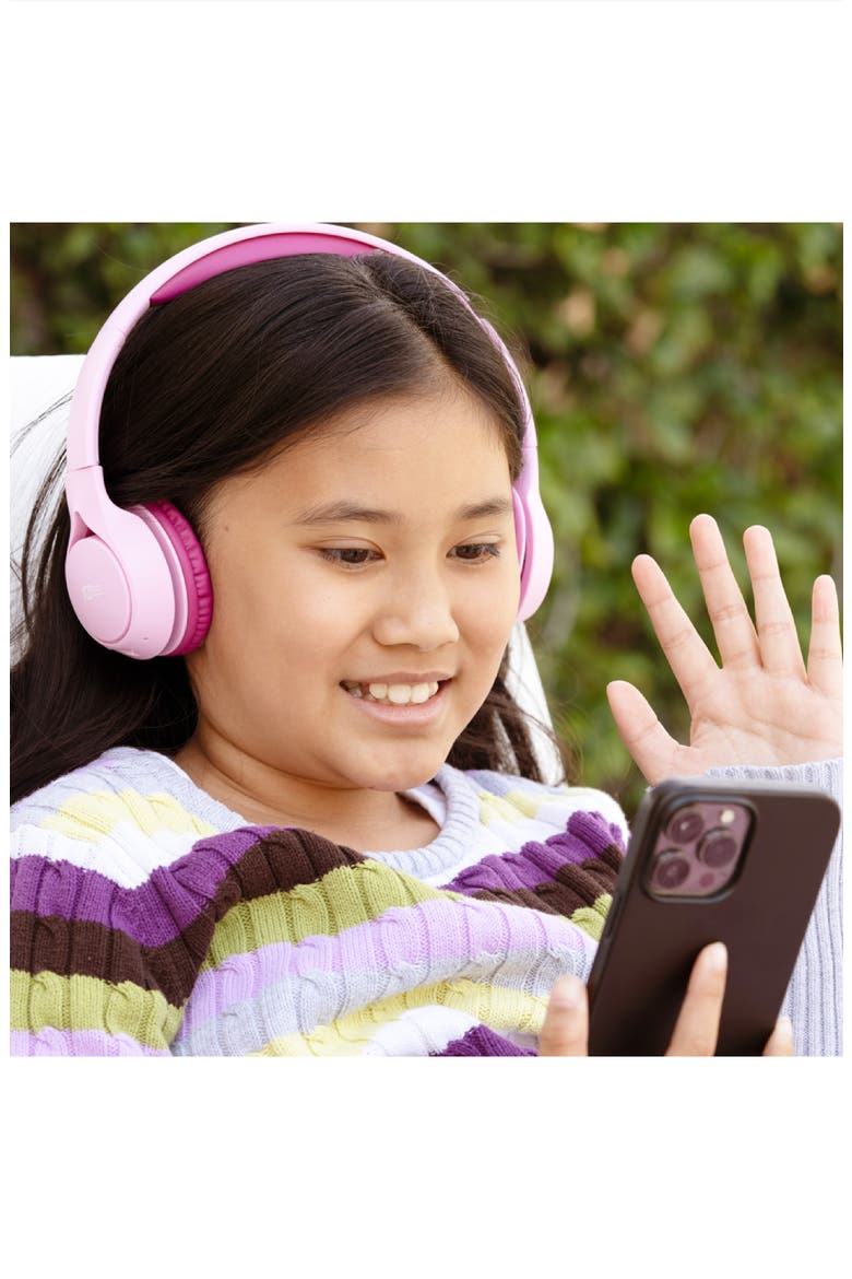 KidJamz KJ45BT Bluetooth Wireless Headphones for Kids, Alternate, color, Pink