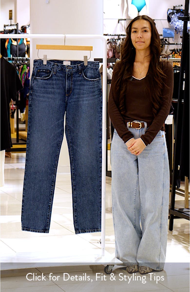 The Mikaela Low Rise Slim Straight Leg Jeans, sales video thumbnail