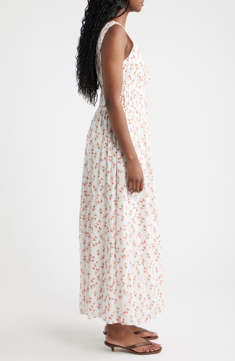 Rails Jordie Floral Cotton Maxi Sundress, Alternate, color, Rouge Romantic