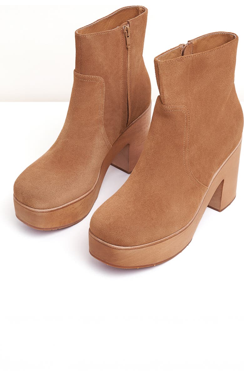 Charlotte Stone Paz Platform Clog Boot, Main, color, Camel