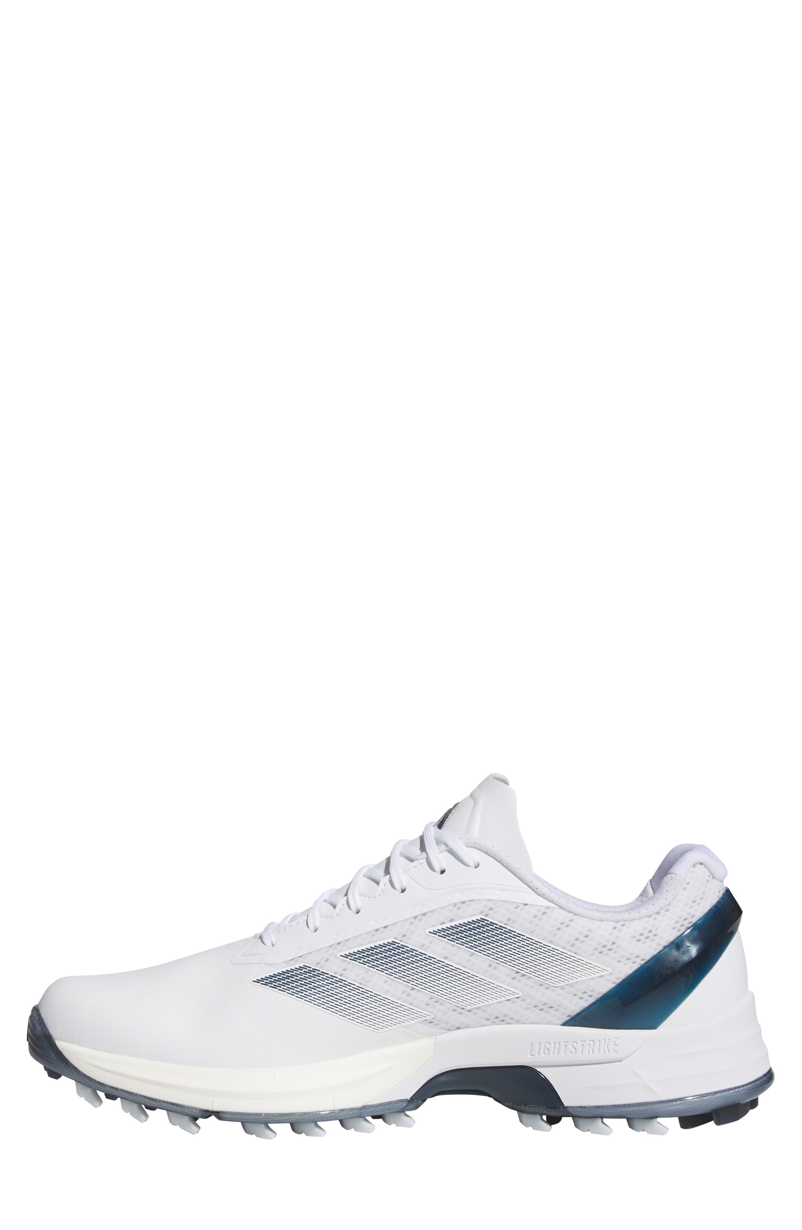 adidas Adizero ZG Golf Shoe, Alternate, color, White/ Navy