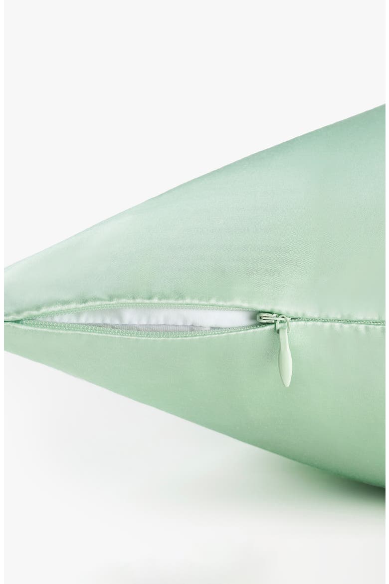 LILYHERB® Mint Silk Pillowcase, Alternate, color, Green