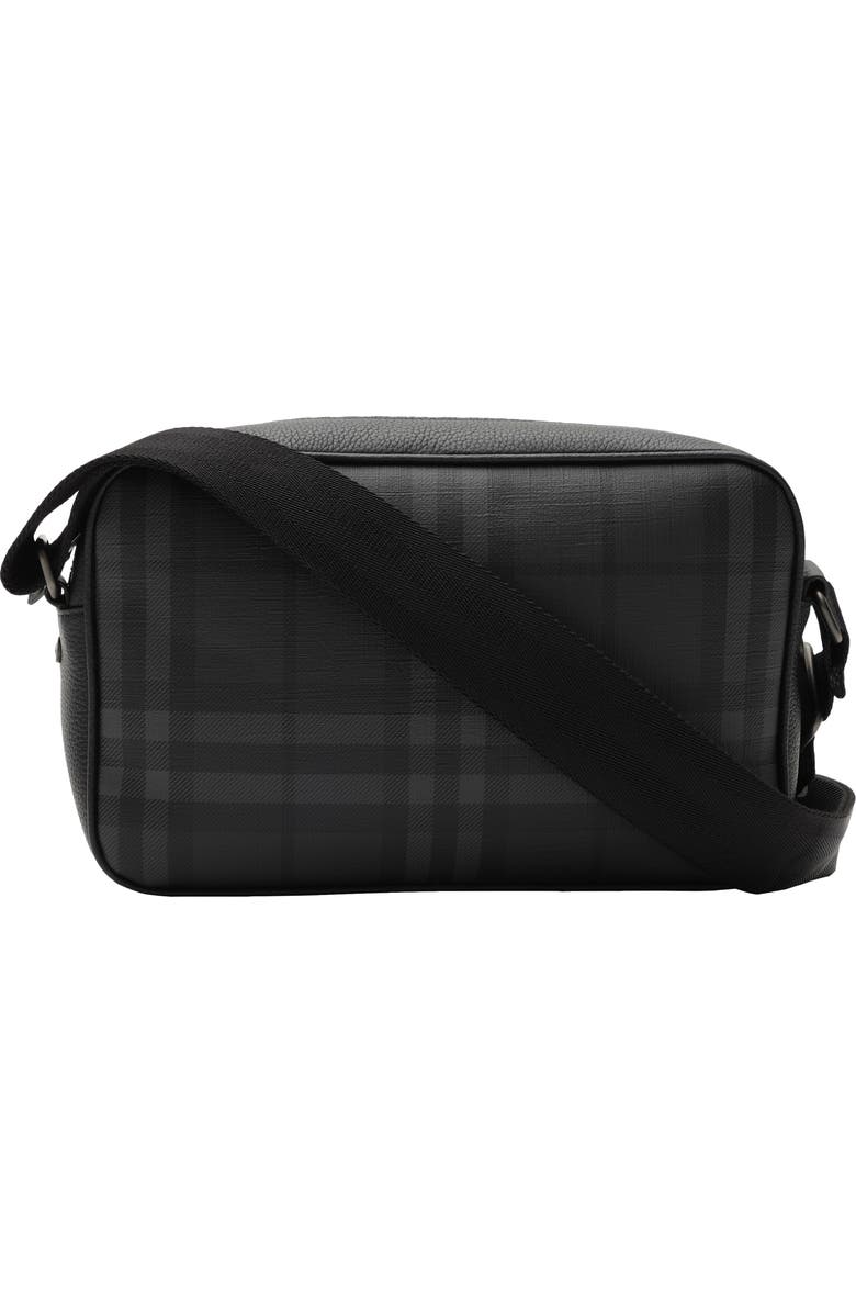 Burberry City Check Coated Canvas Crossbody Bag, Alternate, color, Iron