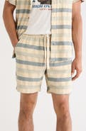 Lucky Brand Dobby Stripe Drawstring Shorts