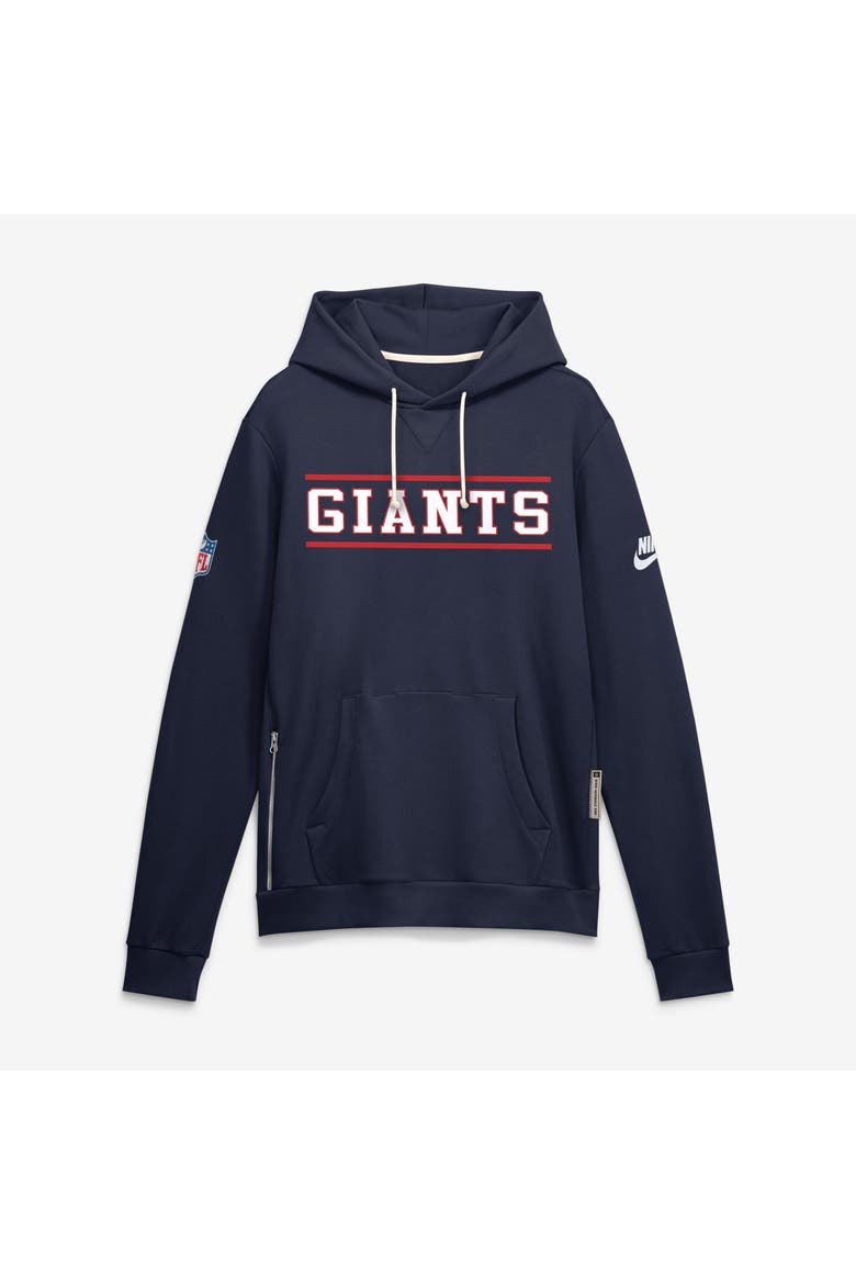 Men's Nike Navy New York Giants Standard Issue Replay Officials Alternate Dri-FIT Hoodie, Alternate, color, Navy