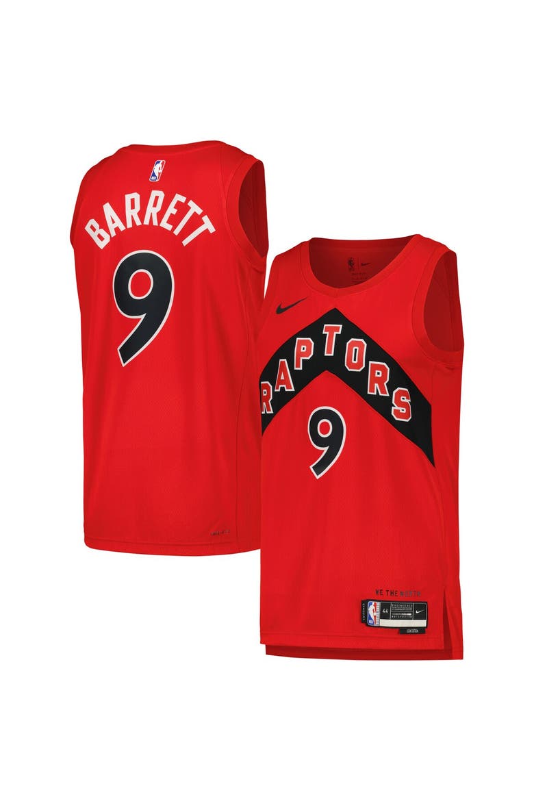 Unisex Nike RJ Barrett Red Toronto Raptors Swingman Jersey - Icon Edition, Main, color, Red