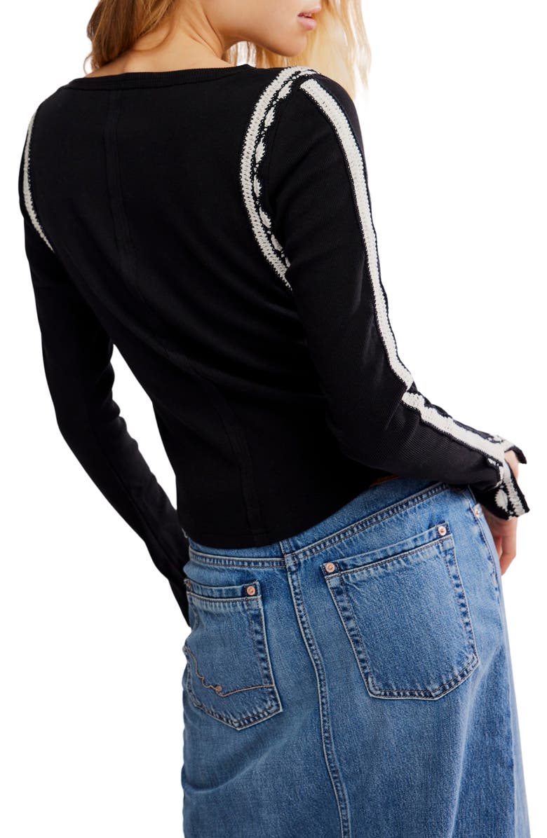 Free People Lost Love Long Sleeve Top, Alternate, color,