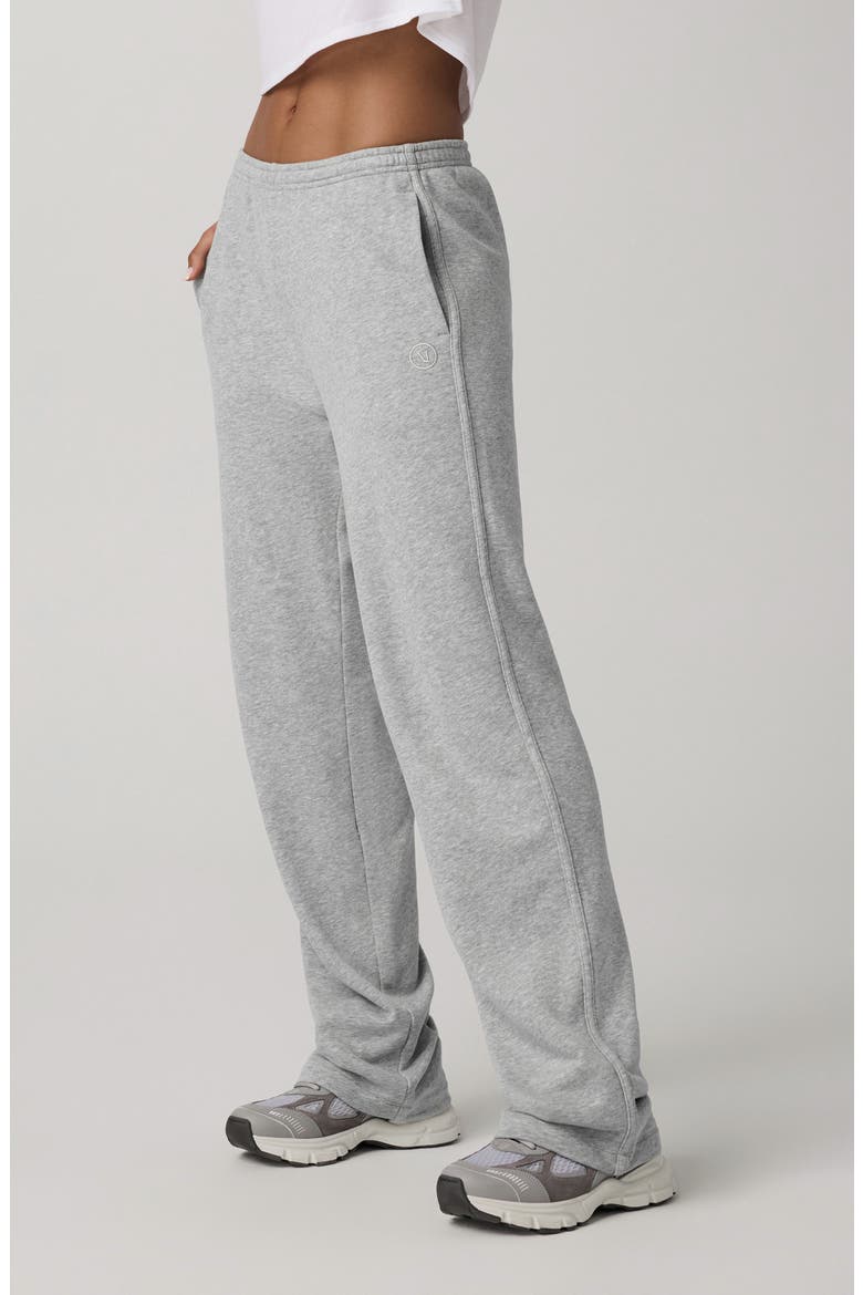 Sedona Straight Leg Sweatpants, Alternate, color, LIGHT HEATHER GREY