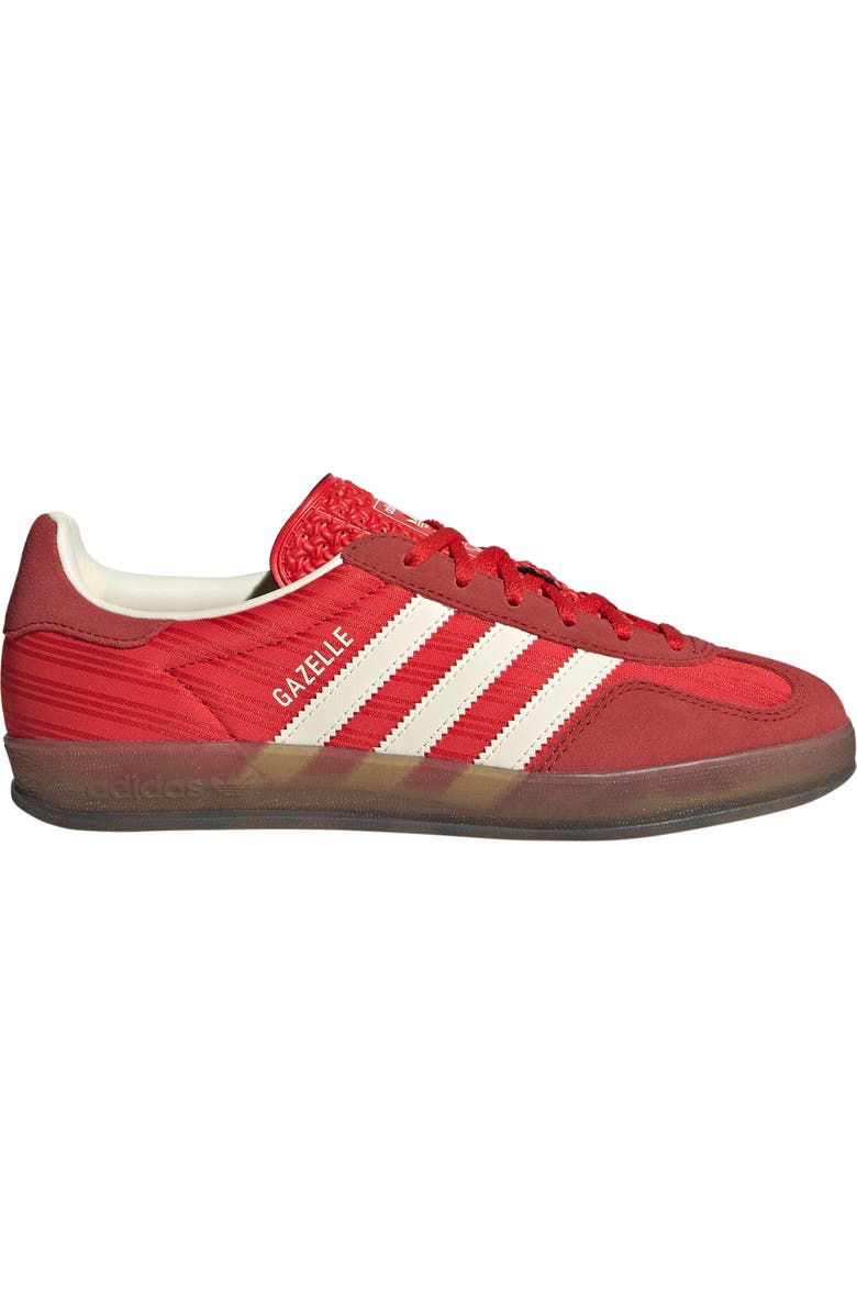 adidas Gazelle Indoor Sneaker, Alternate, color, Red/ Scarlet/ Cream White