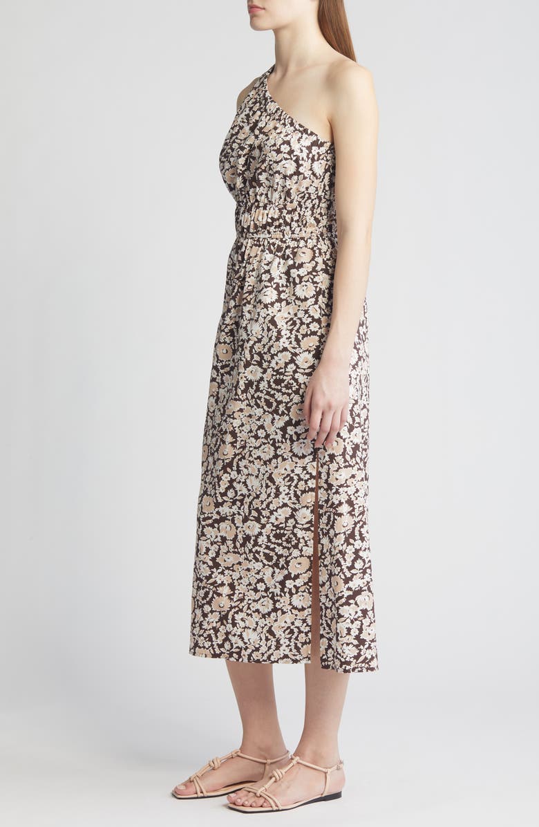 Iona Stripe Linen Blend Midi Dress