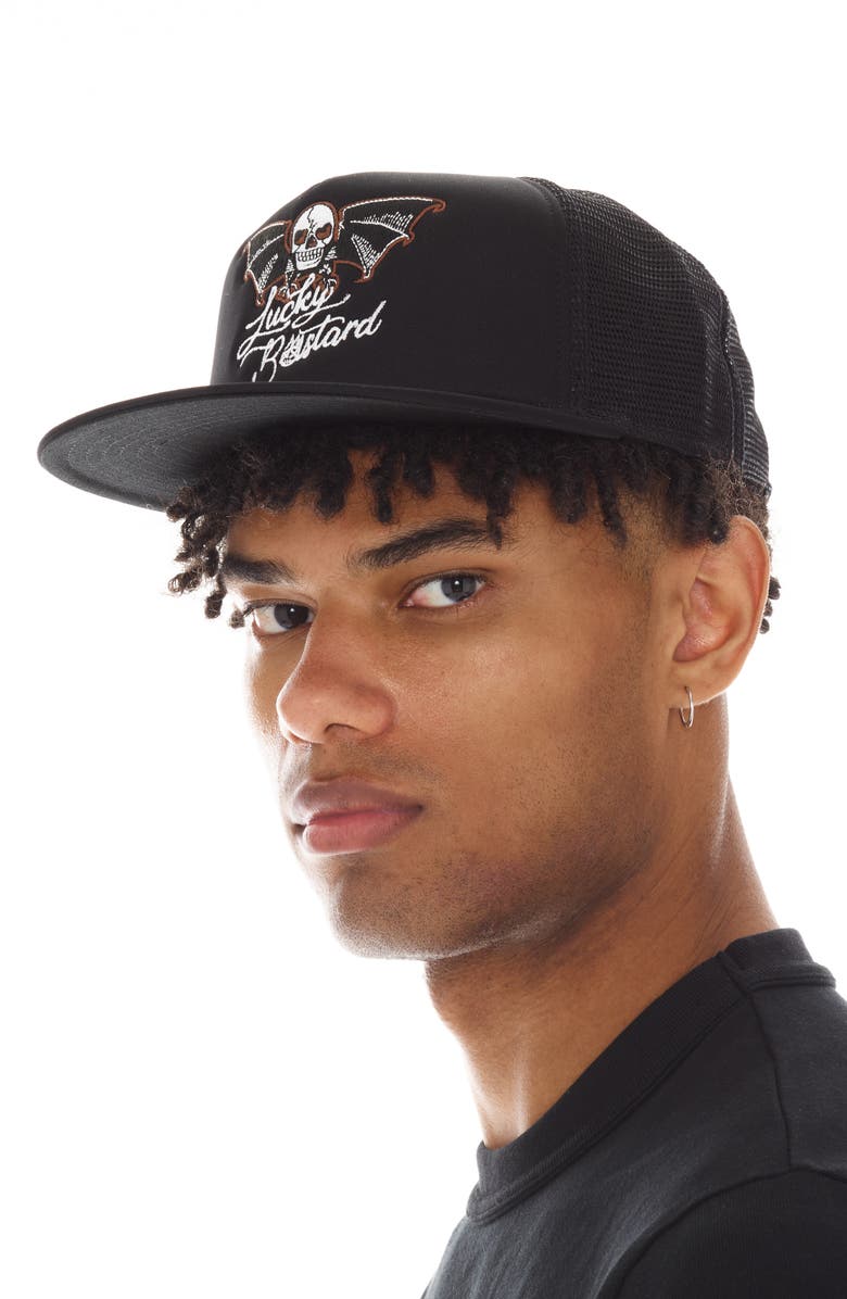 Cult of Individuality Lucky Trucker Hat, Alternate, color, 