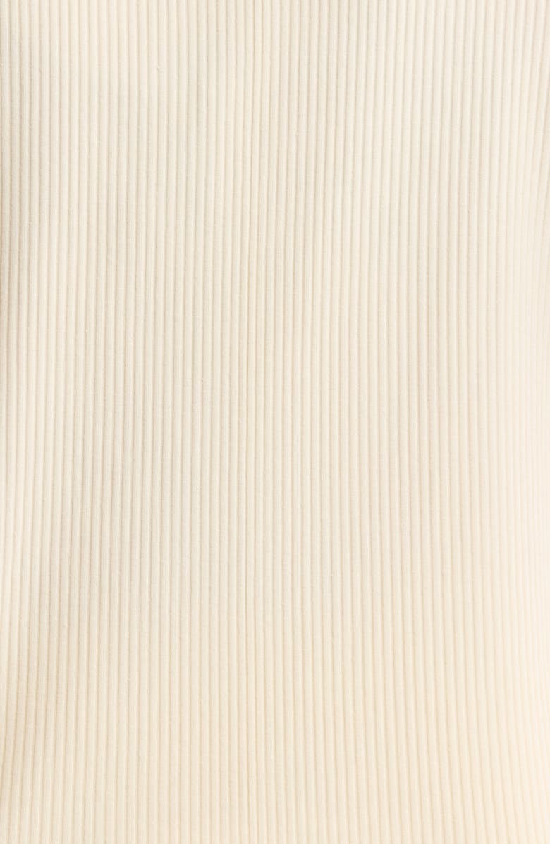 SUGARLIPS V-Neck Mixed Media Henley, Alternate, color, Cream