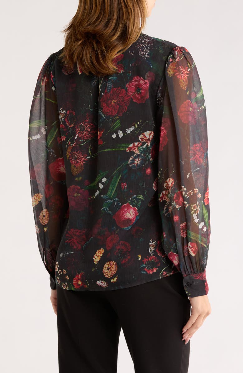 AREA STARS Ada Pleated Long Sleeve Top, Alternate, color, 