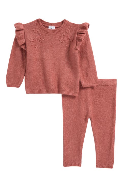 Ruffle Accent Sweater & Leggings Set (Baby)