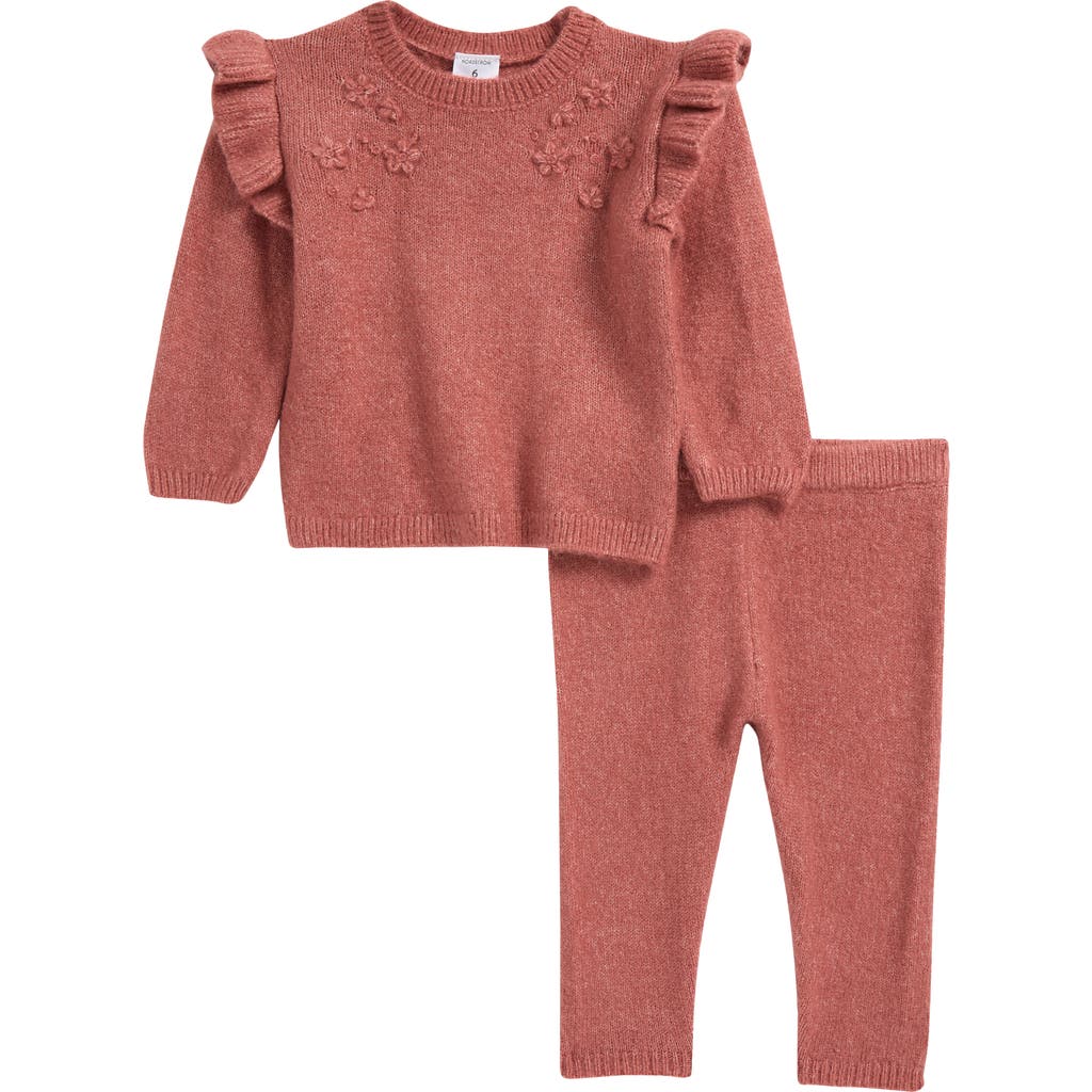NORDSTROM NORDSTROM RUFFLE ACCENT SWEATER & LEGGINGS SET