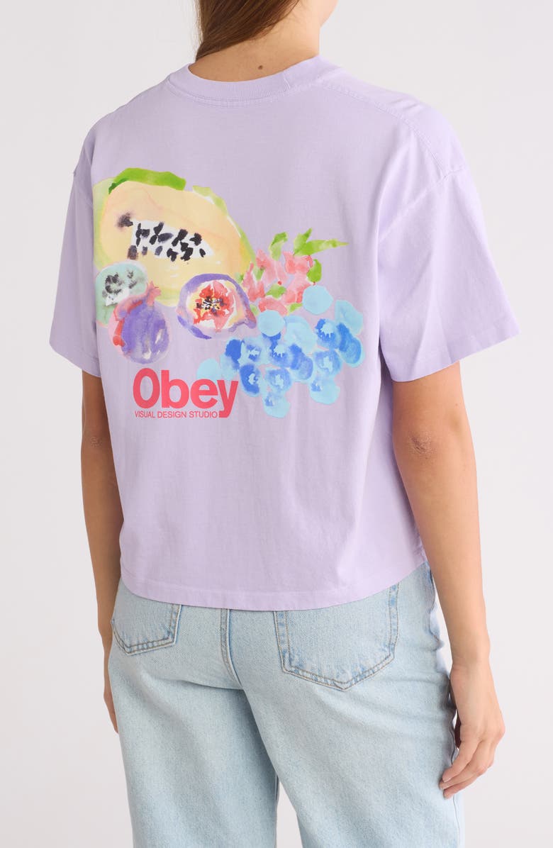 Obey Soft Fruit Logo Cotton T-Shirt, Alternate, color,