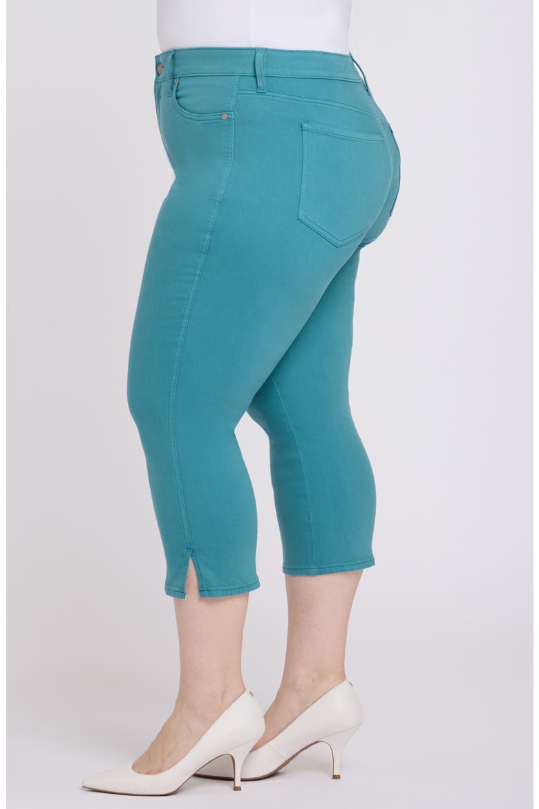 Chloe Capri Side Slit Jeans, Alternate, color, HARBOR BLUE