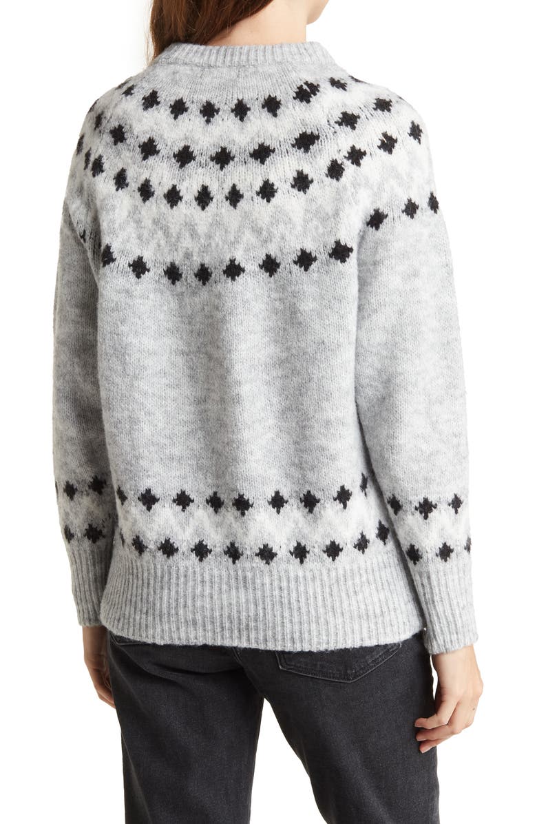 RDI Fair Isle Recycled Polyester Blend Sweater, Alternate, color, 