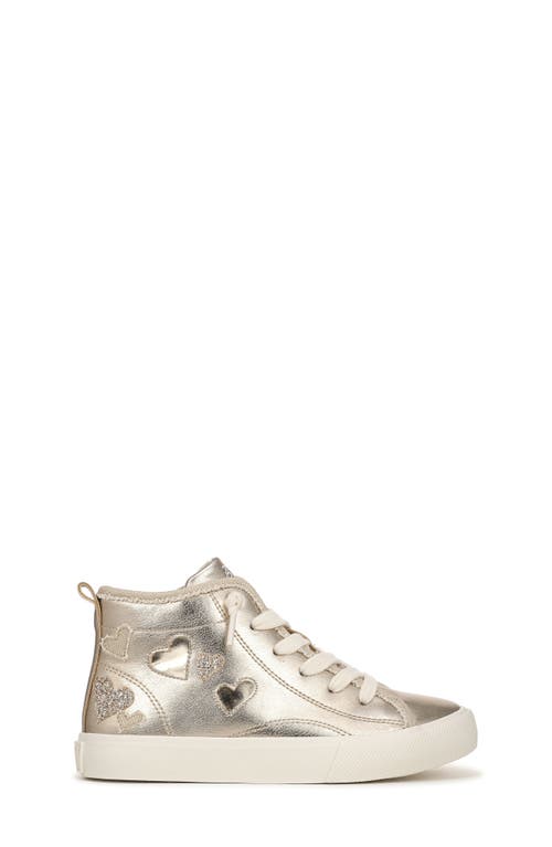 Blowfish Malibu Kids' Vibin' High Top Sneaker In Gold