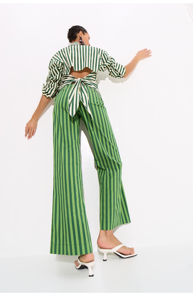 SIMONMILLER Pia Poplin Pant, Alternate, color, Gummy Green/Moss