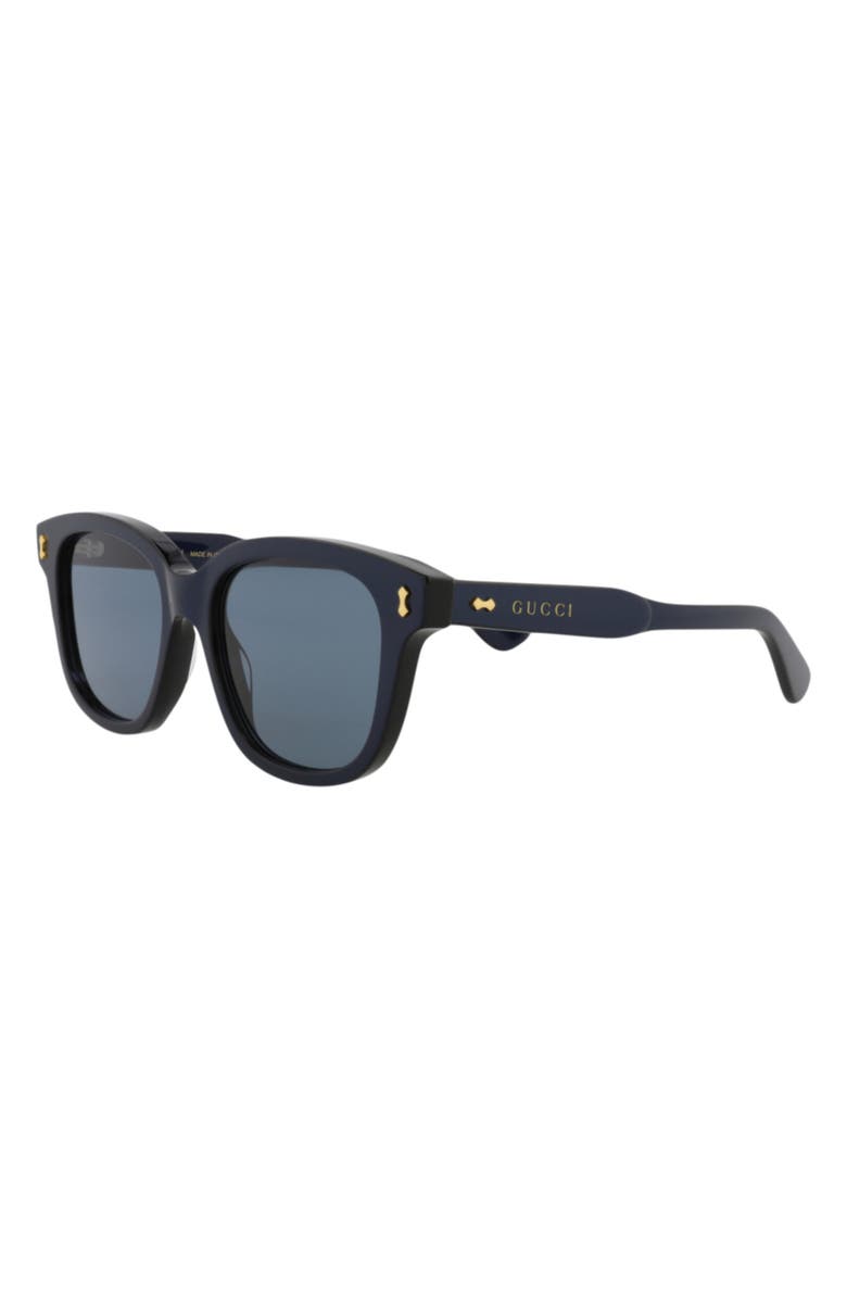 Gucci Square Sunglasses, Alternate, color, Blue Blue Blue