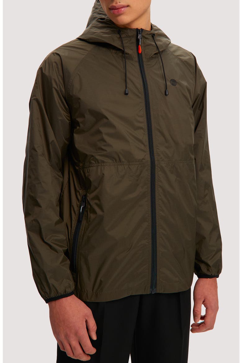Hooded Windbreaker, Alternate, color, DEEP FOREST