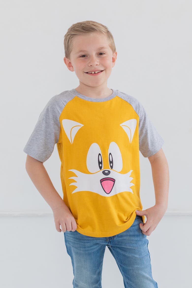 Sonic the Hedgehog 3-Pack Short Sleeve T-Shirts, Alternate, color, Red Blue Yellow