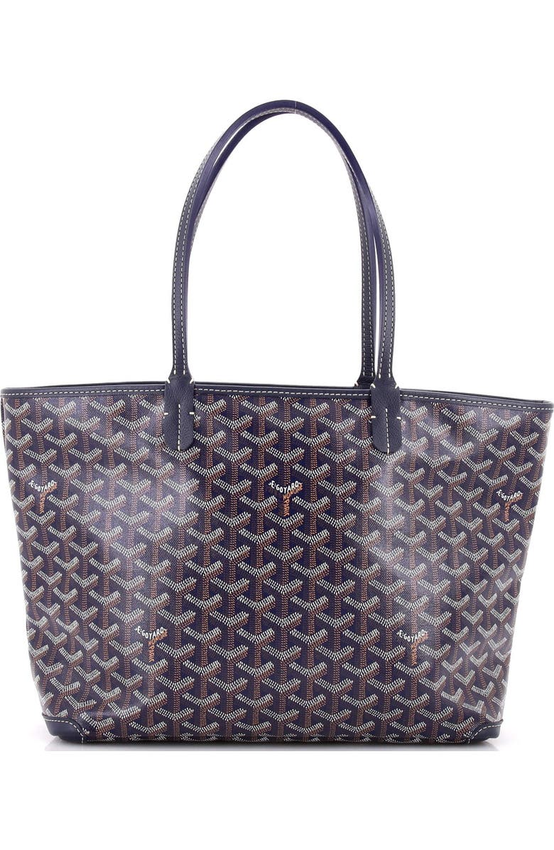 Pre-Owned Goyard Artois Tote Coated Canvas PM, Main, color, Blue