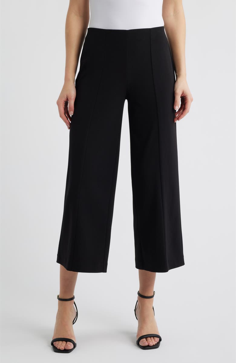 AK ANNE KLEIN Po Center Seam Crop Wide Leg Pants, Main, color, 
