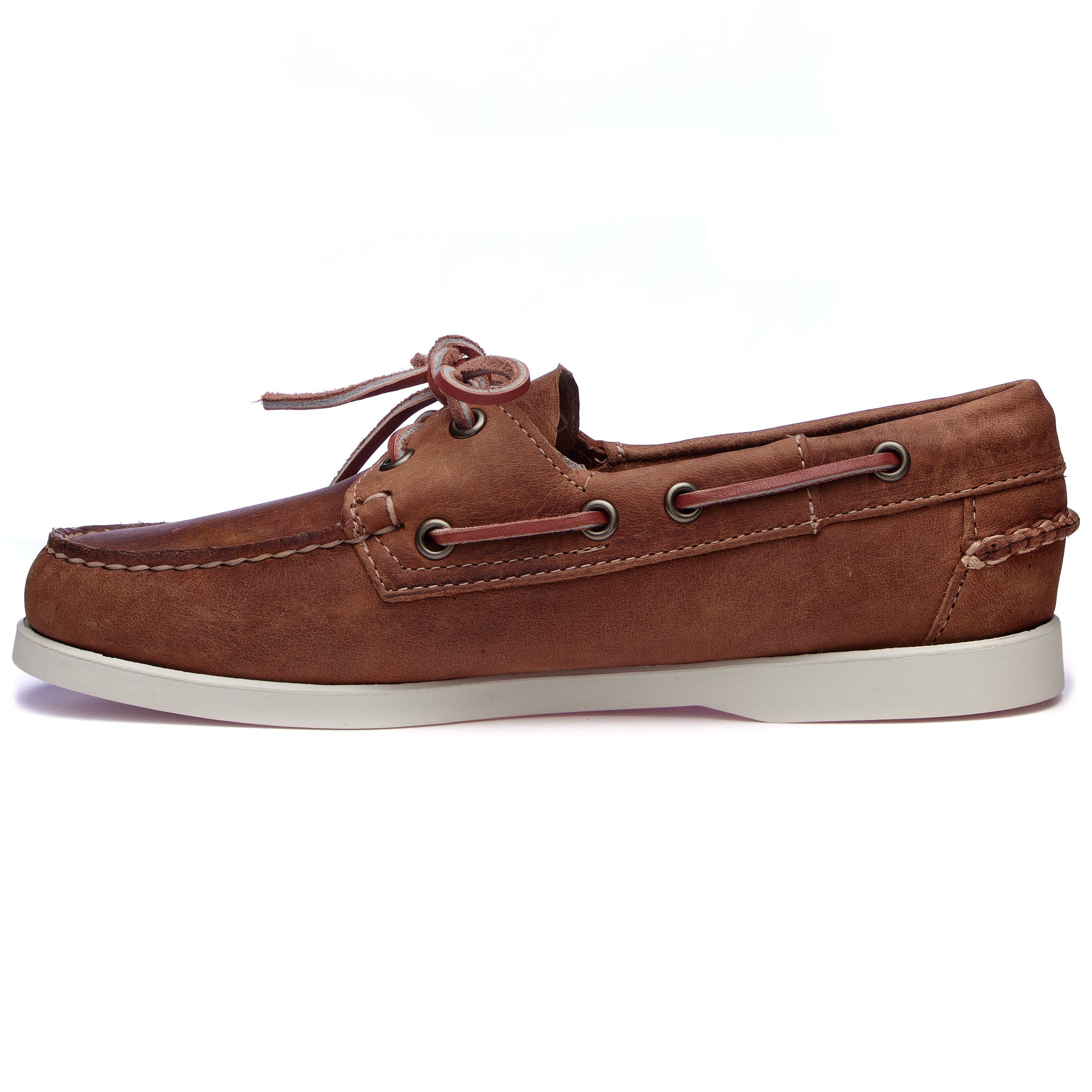 Sebago Portland Horse Boat Shoes, Alternate, color, Brown Meerkat