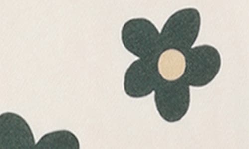 Rylee + Cru Daisy Print Wide Leg Pants In White