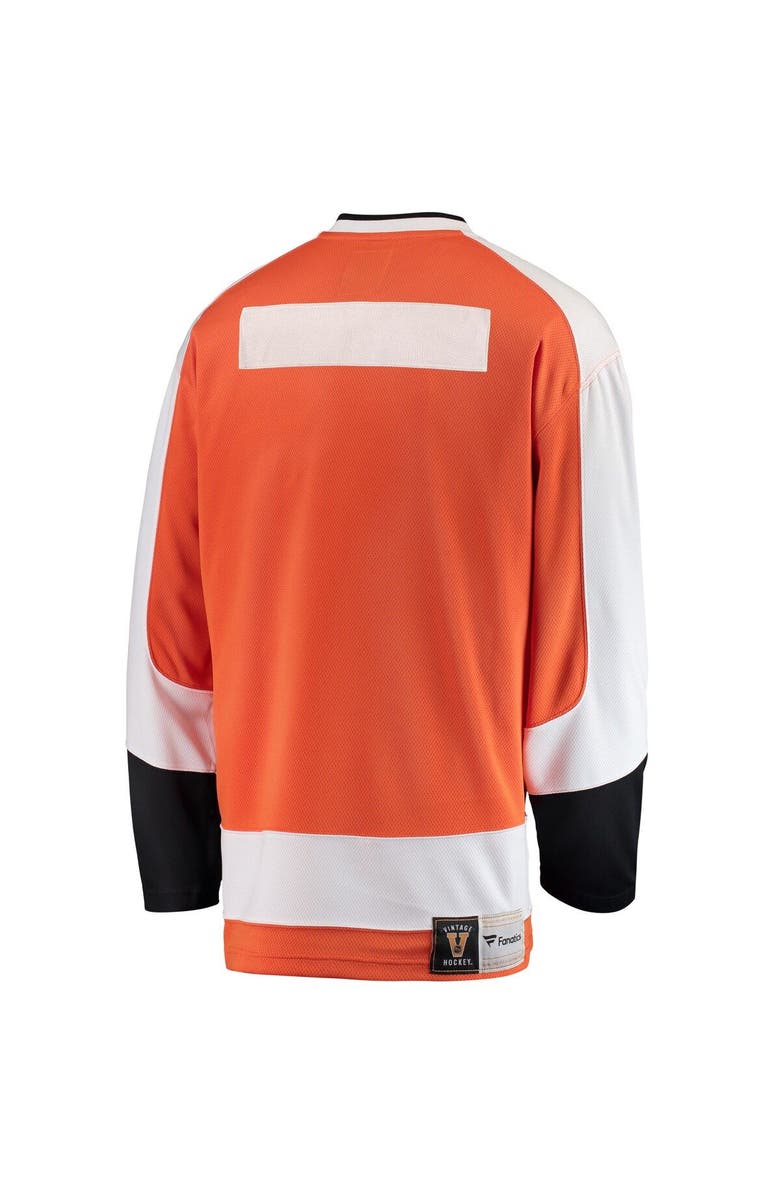 FANATICS Men's Fanatics Branded Orange Philadelphia Flyers Premier Breakaway Heritage Blank Jersey, Alternate, color, Orange