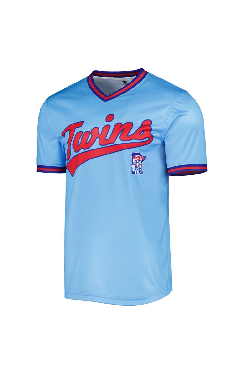 STITCHES Men's Stitches Light Blue Minnesota Twins Cooperstown Collection Team Jersey, Alternate, color,