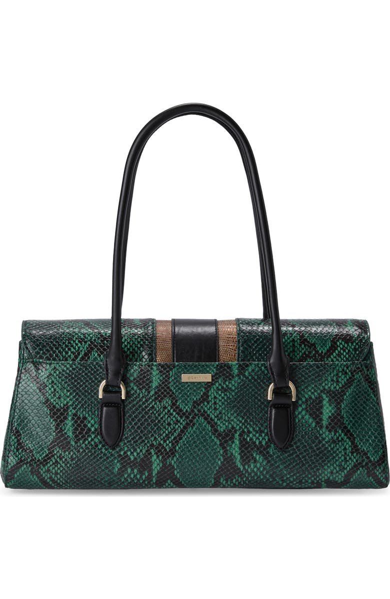 Brahmin Dayan Croc Embossed Leather Satchel, Alternate, color, Multi Venezia
