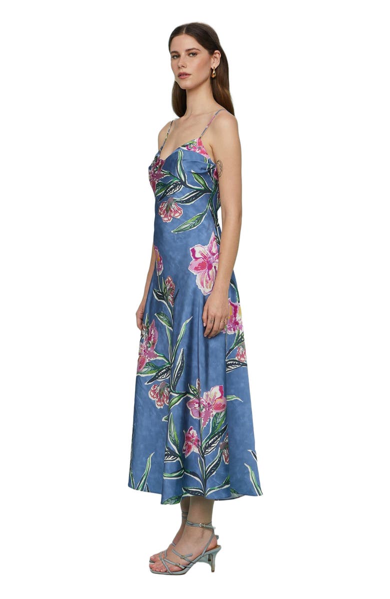 AMUR Delilah Midi Dress, Alternate, color, Water Lily