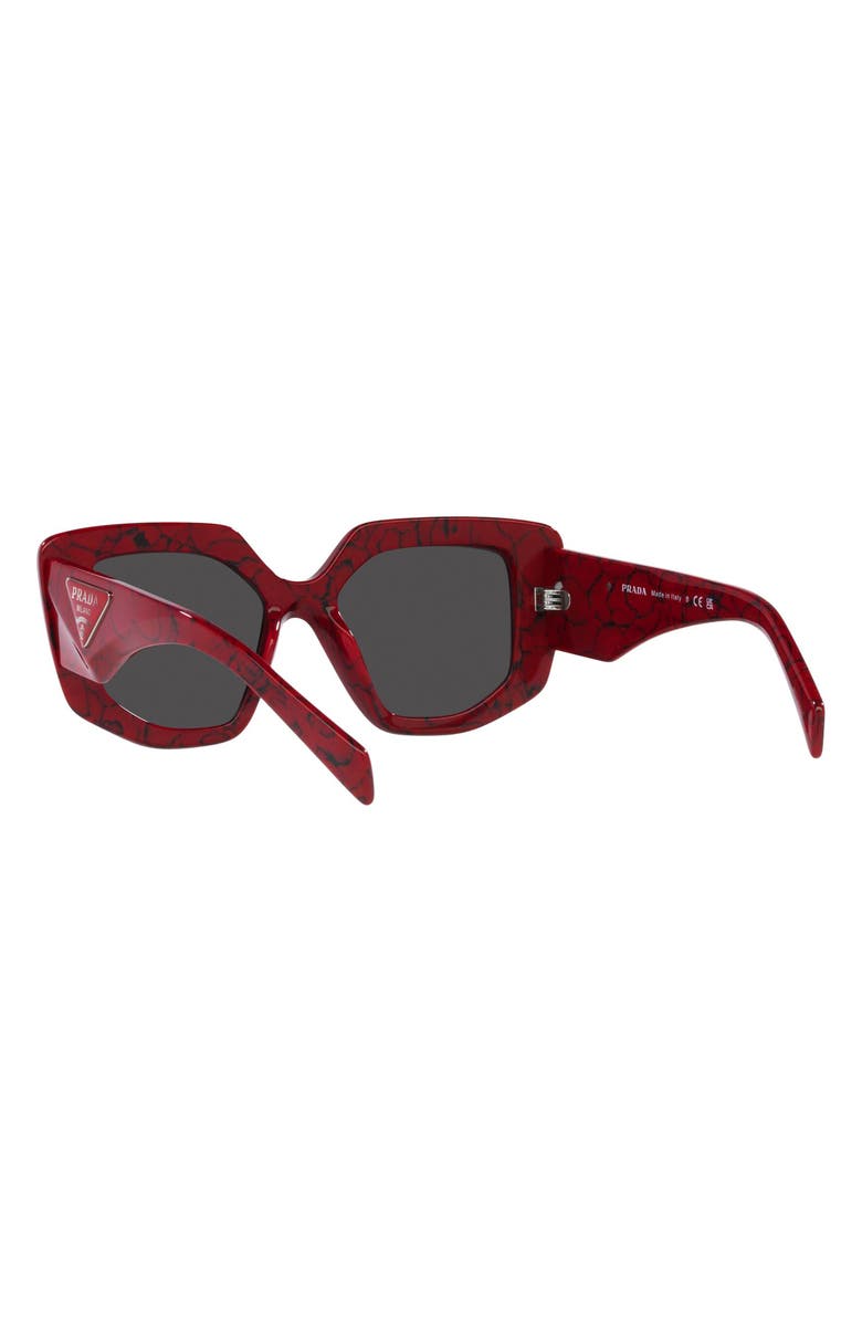 Prada 50mm Geometric Sunglasses, Alternate, color, 