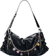 Desigual Charm Strap Faux Leather Shoulder Bag
