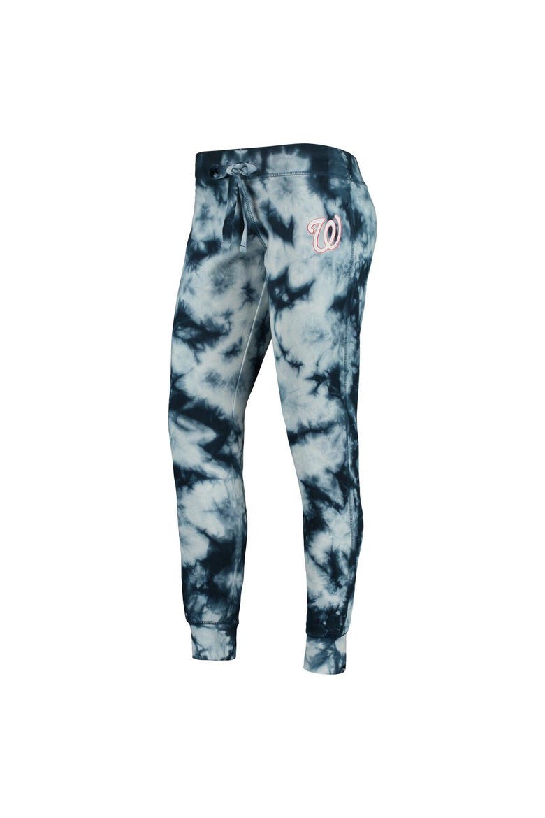 Women's New Era Navy Washington Nationals Tie-Dye Jogger Pants, Alternate, color, Navy