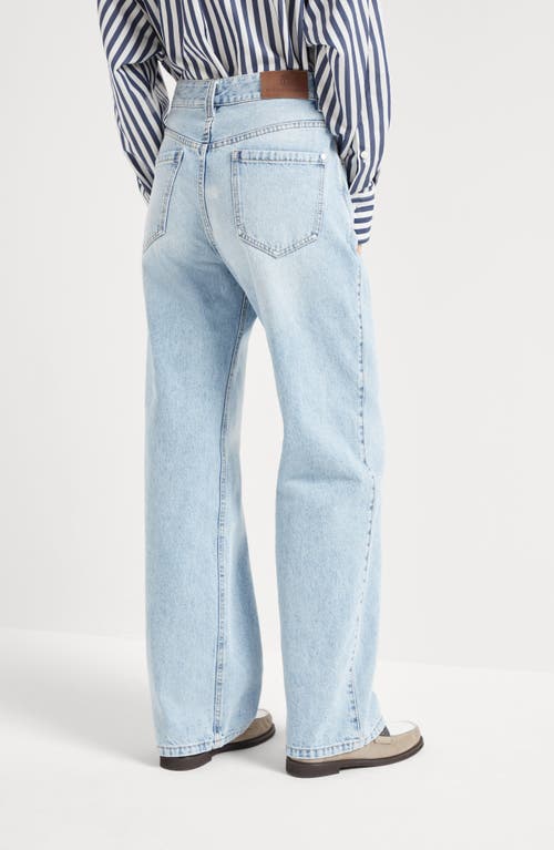 Brunello Cucinelli Contemporary Loose Trousers In Light Denim