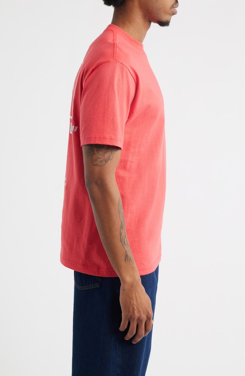 Vans Stacked HI Cotton Graphic T-Shirt, Alternate, color, Crimson Haze