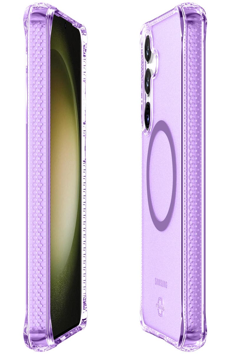 ITSkins Hybrid_R Vapor MagSafe Case for Samsung Galaxy S25 Plus, Alternate, color, Purple