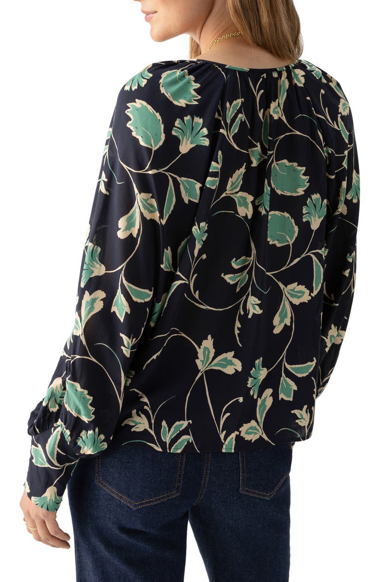 Sanctuary Garden Print Button-Up Shirt, Alternate, color, 