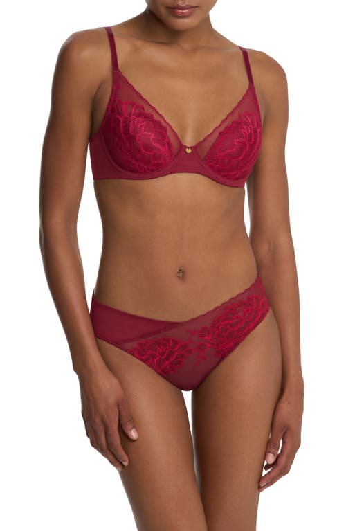 Natori Flora Bikini In Burgundy
