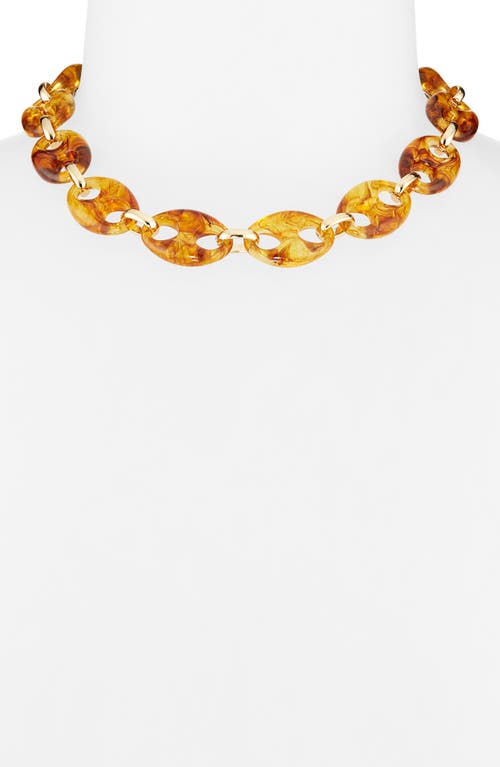 Nordstrom Resin Mariner Link Necklace In Yellow
