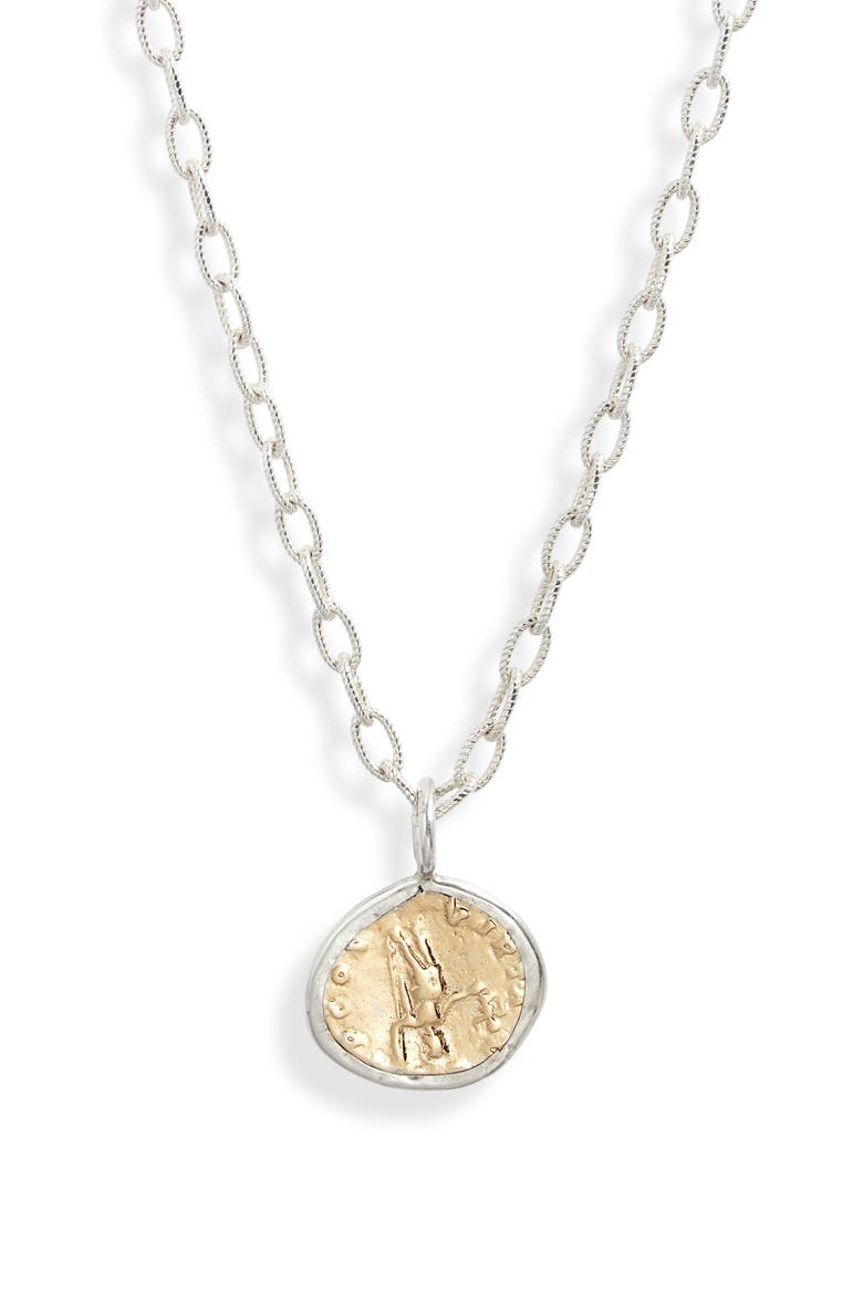 Parker Pendant Necklace, Main, color, MIXED METAL SILVER GOLD