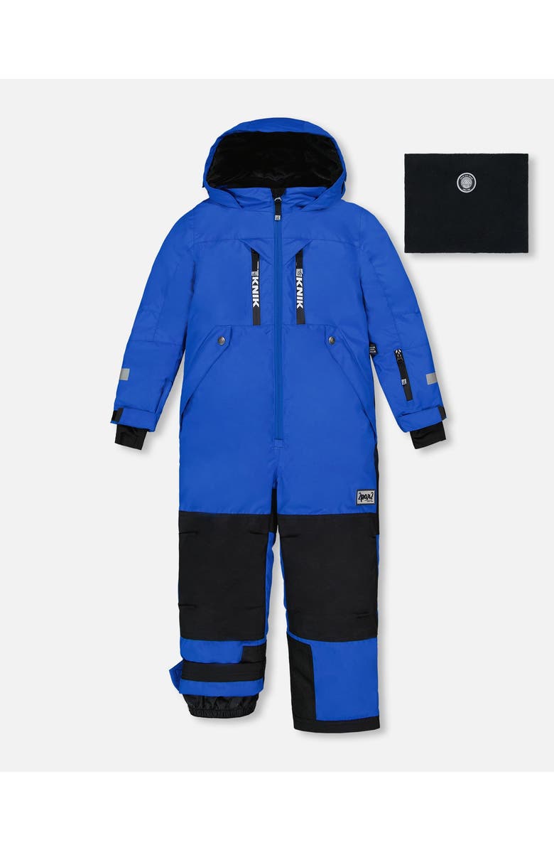 Deux par Deux Big Boy's One Piece Technical Snowsuit Royal Blue, Main, color,