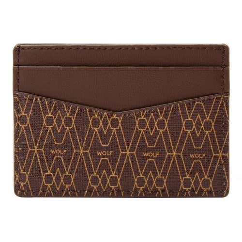 Wolf Signature Cardholder In Brown