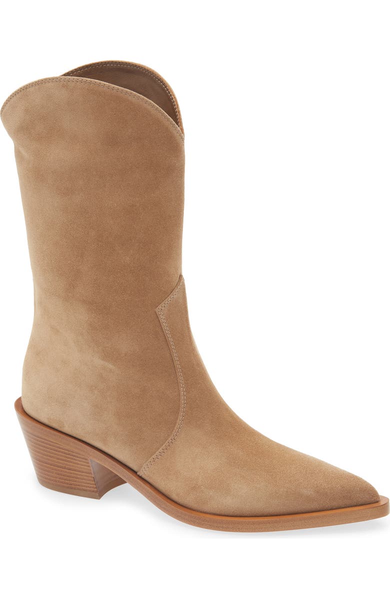 Gianvito Rossi Pointed Toe Western Boot, Main, color,