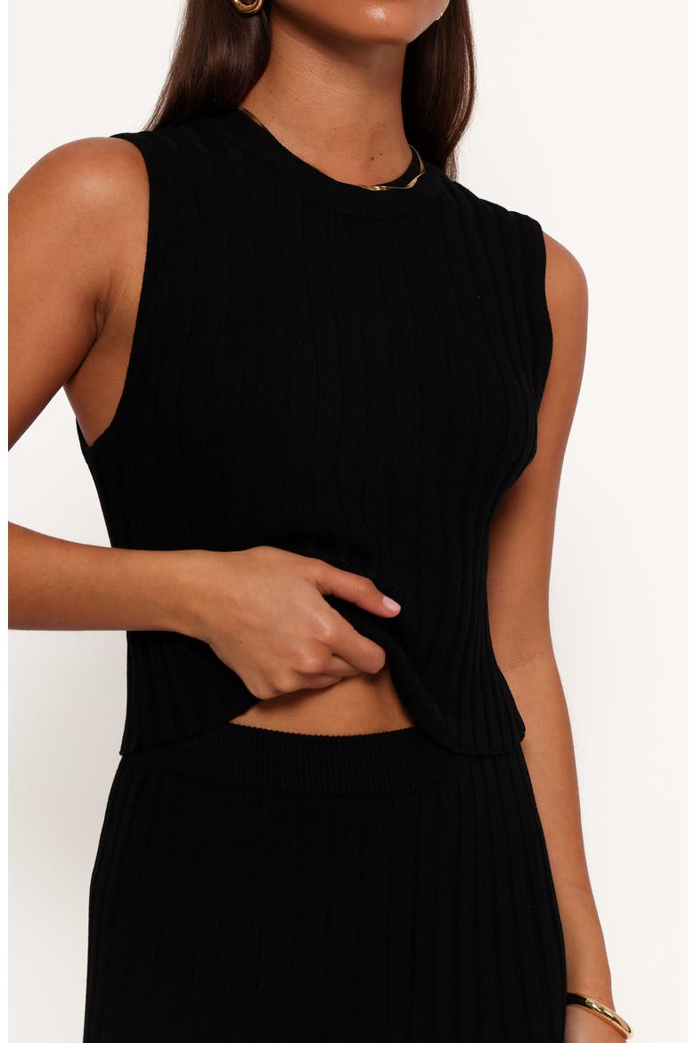 Carson Sleeveless Knit Top, Alternate, color, BLACK