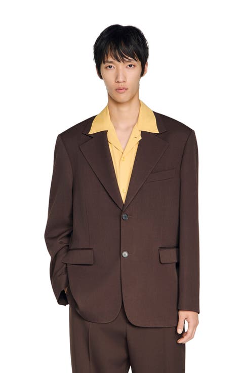 Oversized wool jacket